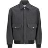 JACK & JONES Jjshane - Pantaloncini Bomber da Uomo, Colore Nero, Taglia L, Nero, L