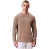 Calvin Klein Uomo T-Shirt Maniche Lunghe Crew Neck Scollo Rotondo, (Captivating Gray), L