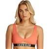 Calvin Klein Donna Top Bikini Bralette con Cut-out, Arancione (Dazzling Coral), XL