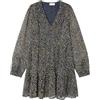 SPRINGFIELD 4.t.m. Vestido Corto Ml DOT Vestito Casual, Blu Navy, 46 Donna