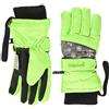 Playshoes Guanto Per Dita, Guanti invernali Unisex - Bambini e ragazzi, Fiocchi Di Neve Verdi, 3 (ca. 4-6 anni)