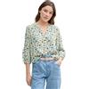TOM TAILOR Denim Camicetta da Donna con Motivo Floreale, 37809 - Stampa Floreale Bianca Verde e Blu, M