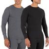 Fruit of the Loom Top Pigiama Uomo, Nero/Grigio mélange, S