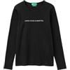 United Colors of Benetton T-Shirt M/L 3GA8E16G0, Nero, XL Donna