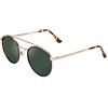 CLANDESTINE - Occhiali da Sole Pure 16 Gold Habana Dark Green - Lenti in Nylon Verde Oscuro e Montatura in Acciaio - Occhiali da Sole Unisex - Smart Vision Technology - Più Nitidezza e Meno Riflessi