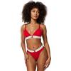 Tommy Hilfiger Donna Slip Taglio Bikini Classic con Fascia con Logo, Rosso (Primary Red), XS