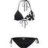 Roxy Beach Classics Tie Side-Triangle Bikini Set for Young Women, Antracite, L Donna