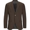 JACK & JONES Jack&Jones Jprbushwick Harry Blazer Slim Fit, Nero Ardesia, Checks: Slim Fit, 50