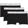 Calvin Klein Uomo Pantaloncini Boxer Confezione da 3 Balance con Fascia con Logo, Nero (Black), S