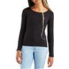 Levi's 2 Pack Two Pack Tee MIN T-Shirt, A0787 LS-Confezione da 2 bustine di tè minerali, Colore Nero e Nero Minerale, XS (Pacco da 2) Donna