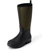 Amazon Essentials Stivali Wellington Impermeabili in Neoprene Uomo, Oliva Nero, 47 EU