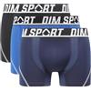 DIM Boxer sportivo da uomo - Set di 3 | Microfibra traspirante ad asciugatura rapida | Sostegno e termoregolazione ottimali