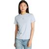 Calvin Klein Donna T-Shirt Maniche Corte Woven Label Regular Tee in Cotone