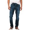 Buffalo David Bitton Men's Ash-x Slim Fit Denim Jean, Light Medium Indigo, 33 30