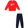 Champion Legacy Boy - Tuta girocollo con grafica, rosso (RS011), XXL, Rosso (RS011), 15-16 Anni