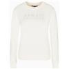 Armani Exchange Long Sleeve Round Collar Front Logo Maglia di Tuta Donna (Pacco da 1)