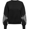 ONLY Onlcally L/S Print O-Neck CS Swt, Nero, M