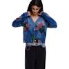 Desigual Cardigan della Collezione Donna, Blu, M