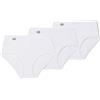 Playtex Confezione da 3 mutandine in cotone elastico di massimo comfort Donna x3, Bianco, 6/XXL