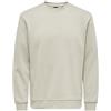 Only & Sons Onsconnor Reg Crew Neck Sweat Noos Felpa da Uomo, Rivestimento Argento., S