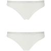 Emporio Armani Slip Brasiliana da Donna, Confezione da 2, Bianco/Bianco, XS, Bianco e Bianco, XS