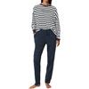 Marc O'Polo Marc O´Polo Mix&Match-Pigiama Lungo Set Pajama, Blu/Bianco, M Donna