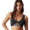 Calvin Klein Donna Top Bikini Bralette Imbottitura Estraibile, Nero (Black), L