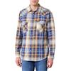 Wrangler Maglietta Western Indigo, Blu/Marrone, S