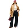 Tommy Hilfiger Donna Parka Padded Nylon con Cappuccio, Beige (Safari Canvas), XS