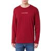Calvin Klein Uomo T-Shirt Maniche Lunghe Crew Neck Scollo Rotondo