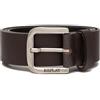 Replay Cintura da uomo in pelle, marrone (Black Brown 128), 105 cm
