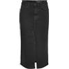 Noisy May NMKath Nw Slit Midi Skirt VI478BL Noos Donne Gonna Media Nera Streetwear, Nero, S
