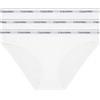 Calvin Klein Donna Slip Taglio Bikini Confezione da 3 Cotone Elasticizzato, Bianco (White/White/White), XXL