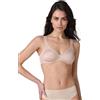 Lovable Reggiseno con Ferretto | Riducente e Contenitivo in Microfibra per Comfort e Sostegno | Taglie Forti | Intimo Modern Shaping Minimizer Donna, Cipria, 40 / 6C