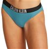 Calvin Klein Slip Bikini con Fascia Donna con Logo, (Storm Blue), 1XL