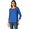 Oltre: T-Shirt con Inserto in Raso Bluette. XL Stagione Primavera Estate 2024.