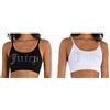 Juicy Couture Bralette senza ferretto da donna, senza cuciture, comoda, confezione multipla, Nero/Bianco, L