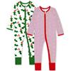 Bramble & Bear Confezione da 2 Tutine per Bambini e Bambine - Pigiami in Cotone Biologico - Tutine con Zip Intera e Facile Accesso