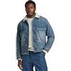 G-STAR Uomo Utility Flap Pocket Sherpa Jacket, Blu (antique faded blue agave D23595-D436-G129), S