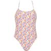 Emporio Armani Costume Intero Donna Logomania Bianco XS, Bianco/Logo Multicol, XS