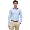 Tommy Hilfiger Camicia Uomo Maniche Lunghe, Blu (Custom Color Light Blue), 42
