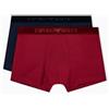 Emporio Armani Boxer da Uomo in Velluto, Confezione da 2, Blu, L, Blu, L