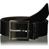 Armani Exchange Leather Belt, Cintura, Uomo, Nero (Black/Navy 43420), 5 (Taglia Produttore: 34)