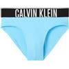 Calvin Klein Uomo Slip da Bagno Brief con Fascia con Logo, Blu (Chilly Blue), 3XL
