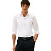 Tommy Hilfiger Uomo Camicia Flex Poplin Kent Collar Slim Fit, Bianco (White), S