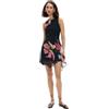 Desigual Abito Senza Maniche della Collezione Donna, Nero, XL