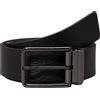 Calvin Klein Cintura Uomo Cintura in Pelle, Nero (Ck Black/Dk Brown), 85 cm