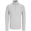 JACK & JONES Jjeperfect Knit Half Zip SN Maglione da Uomo, Chiaro Grigio Melange, S