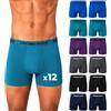 Antonio Rossi Boxer Uomo Cotone 12 Pezzi di Alta qualità, Mutande Uomo Traspiranti ed Elasticizzate, Intimo Uomo Morbido e Confortevole, Taglie S-5XL