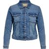 ONLY Carmakoma CARMAKOMA CARWESPA Giubbotto di Jeans | Maniche lunghe, Corto, Casual, Temperatura massima di 40°C ciclo molto delicato